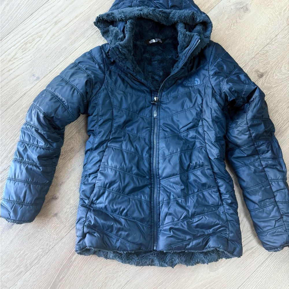 The North Face Kids Dark Blue Puffer Jacket
